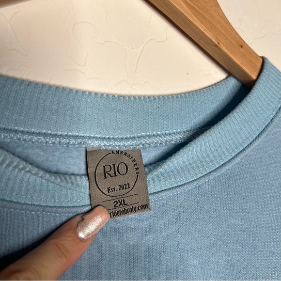 Nike Flynn Rider from Tangled Blue Embroidered Pullover Sweatshirt - Picture 2 of 6